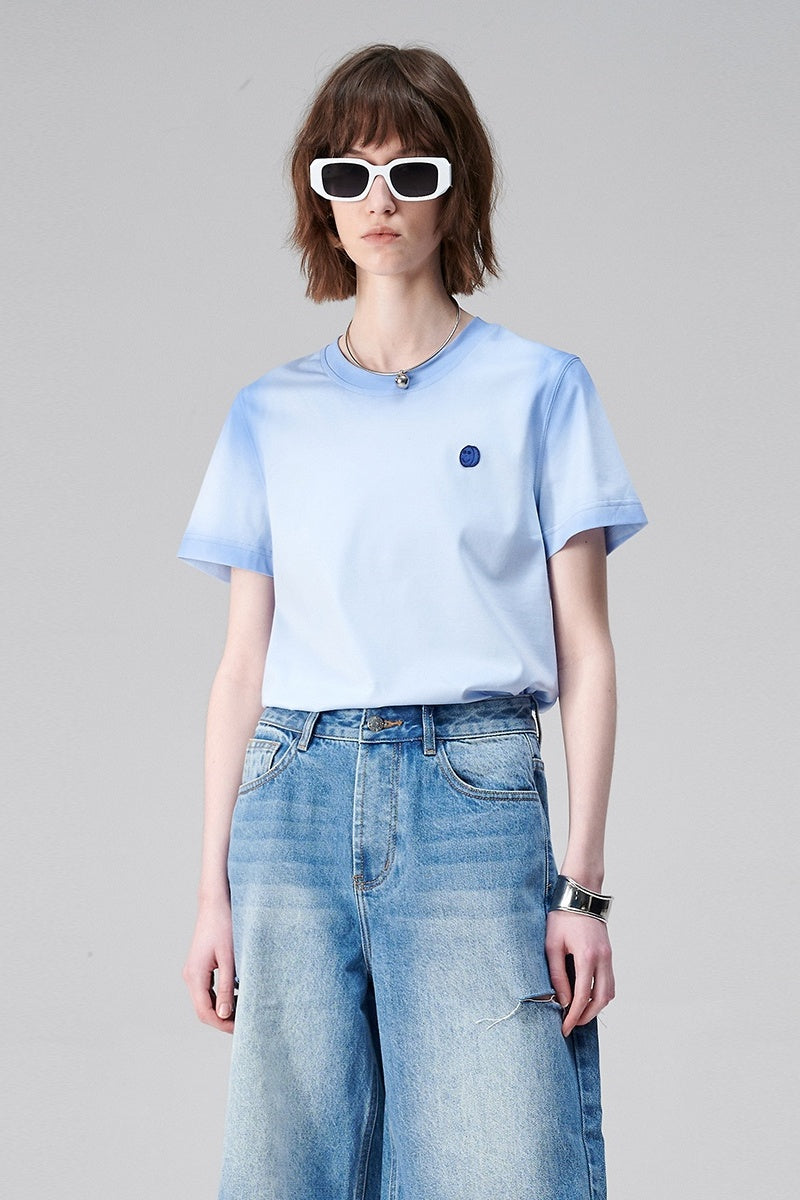 SELFWHO Modal Silk Short-Sleeved T-Shirt