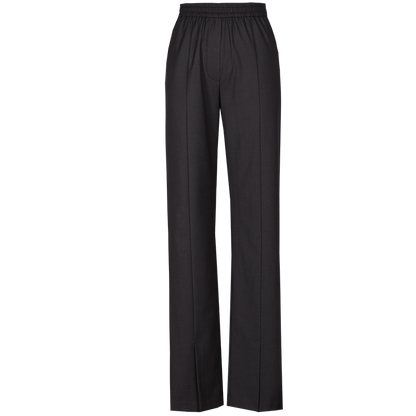 Self Who draped wide-leg slit track pants