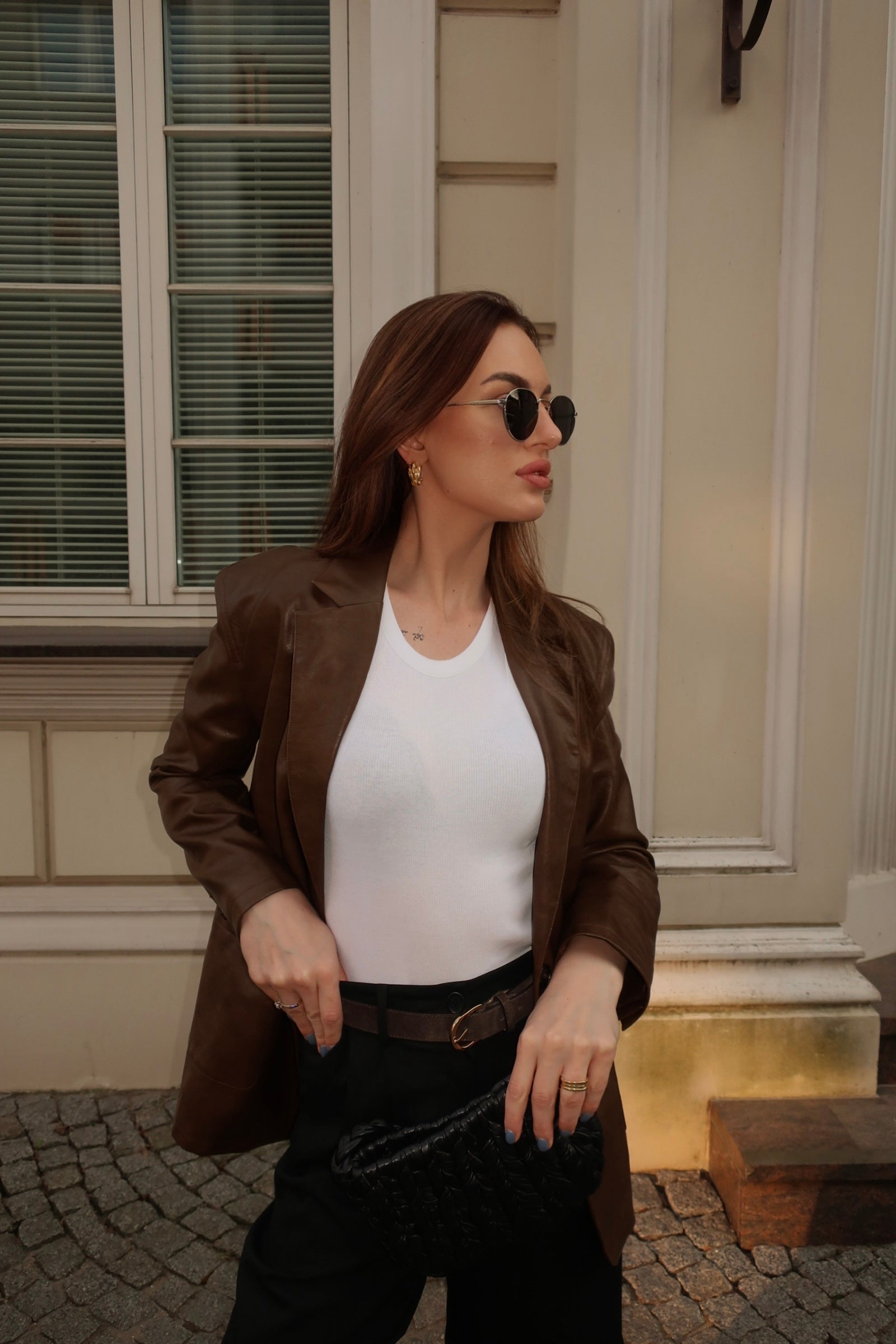 Brown American Retro Leather Jacket
