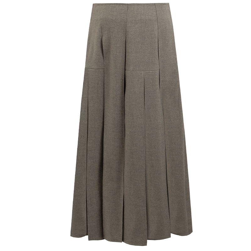 SELFWHO High Waist Casual Half-Length Pleated Skirt+Vest（The size is small, it is recommended to order a size up）