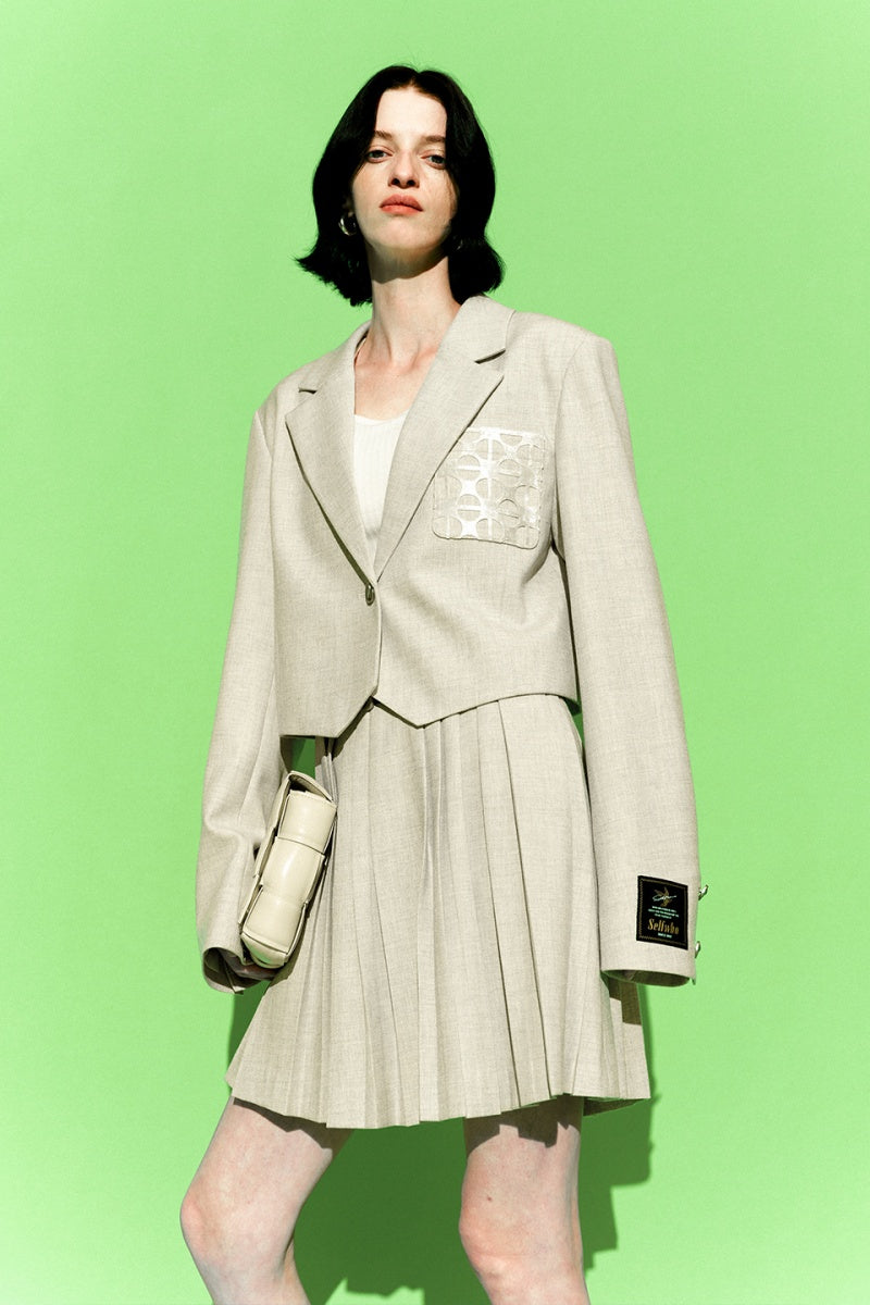 Classic All-Match Pleated Miniskirt