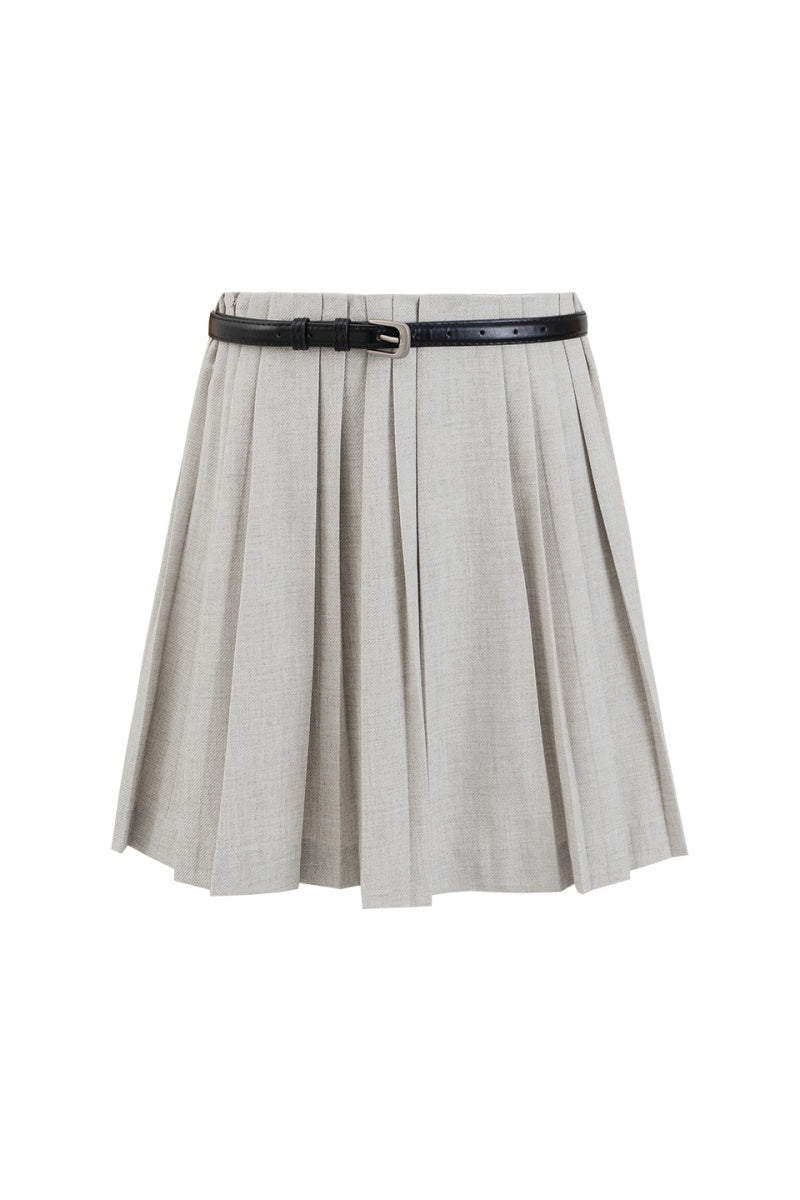SELFWHO Classic All-Match Pleated Miniskirt