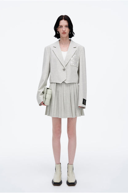 SELFWHO Classic V-Neck Suit Vest Jacket