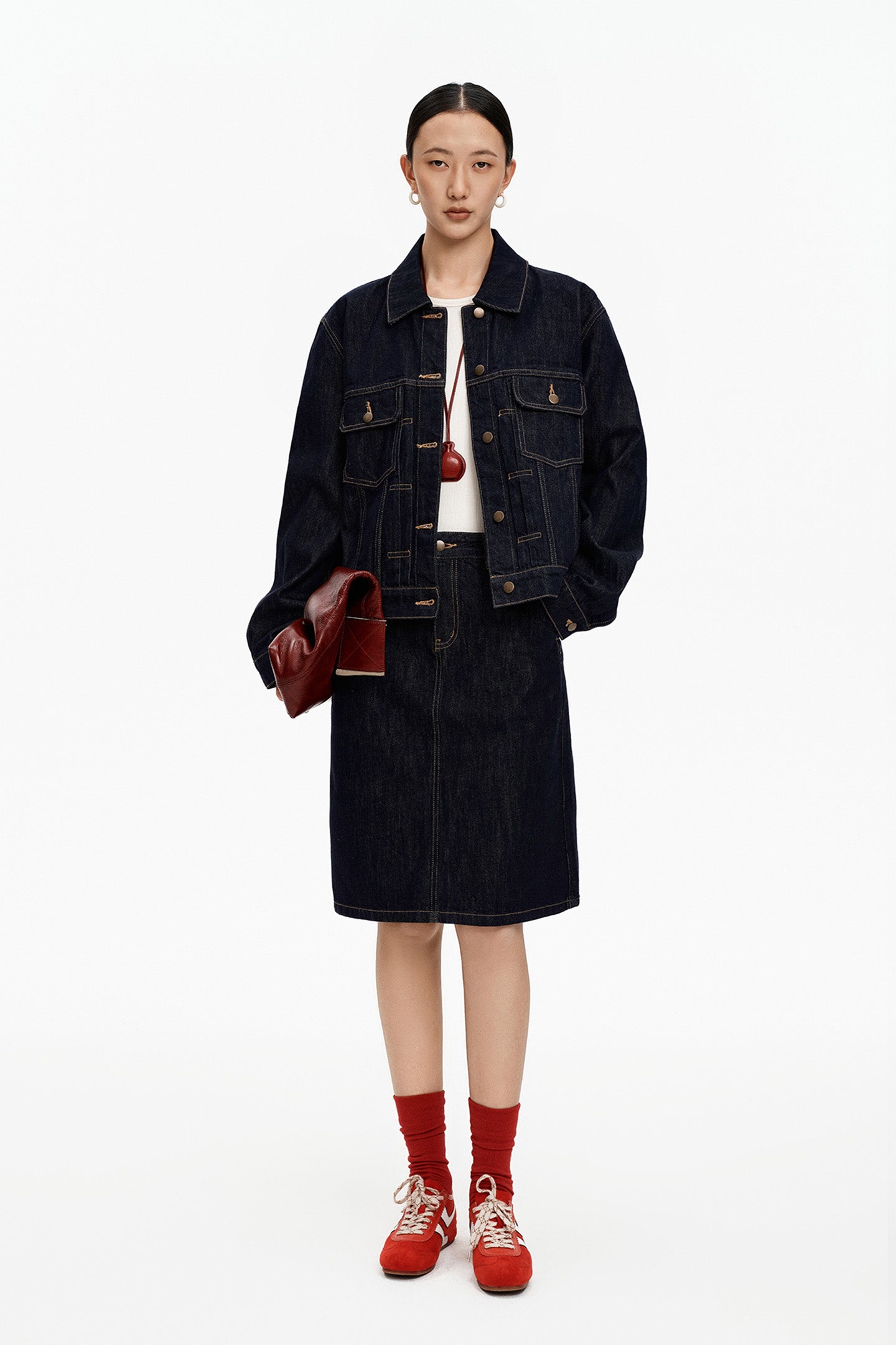 Cotton Blend Vintage Denim Jacket