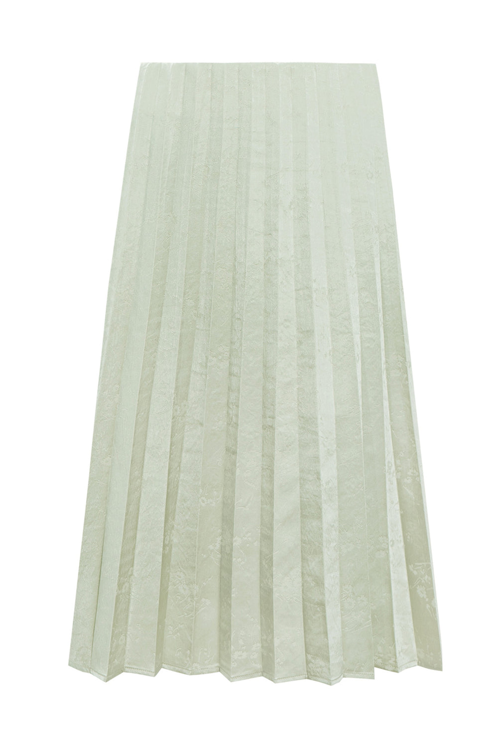 New Chinese Style Satin A-Line Skirt