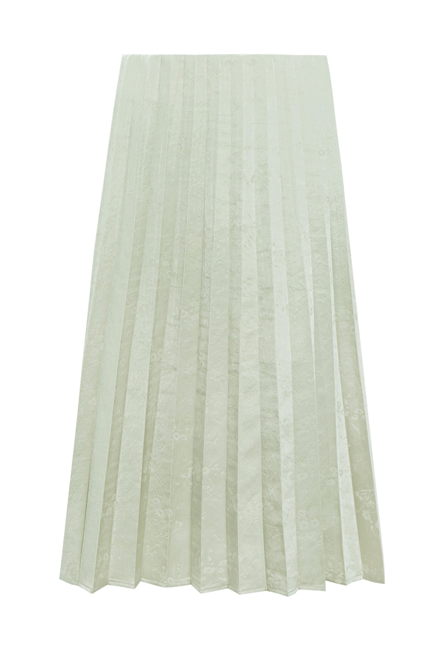 New Chinese Style Satin A-Line Skirt