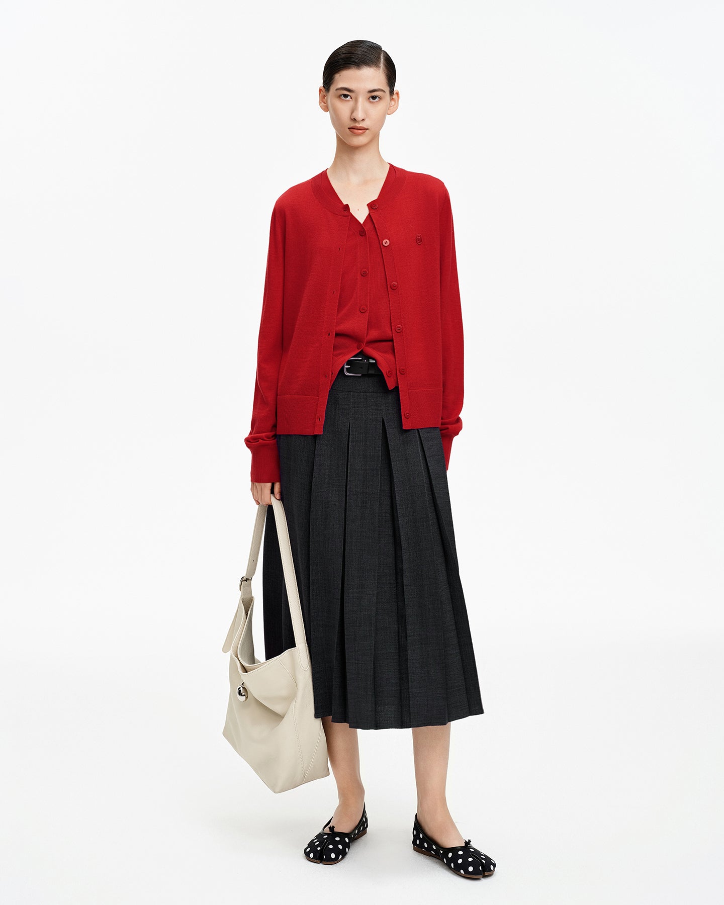Loose-fitting Pleated Skirt