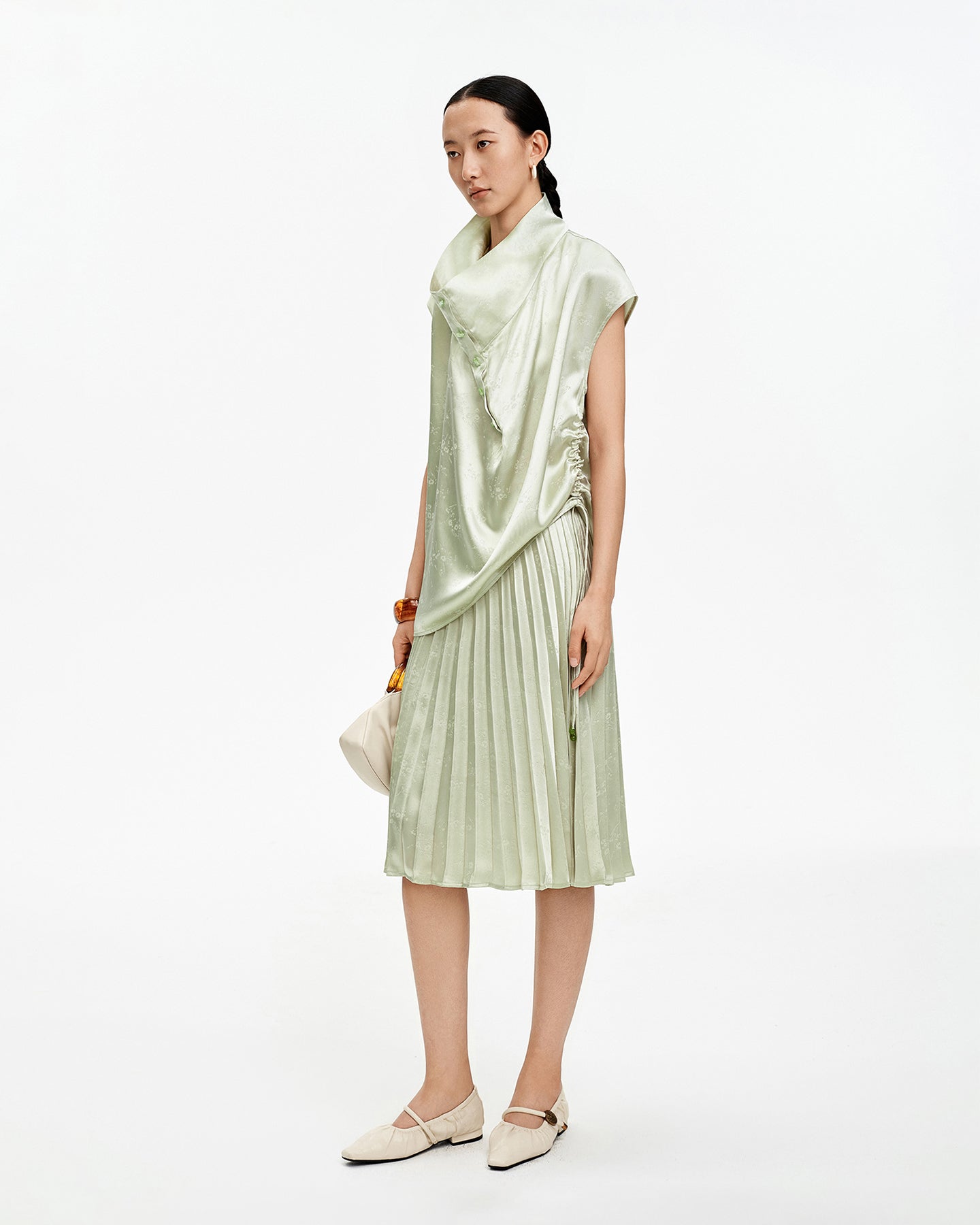 New Chinese Style Satin Top