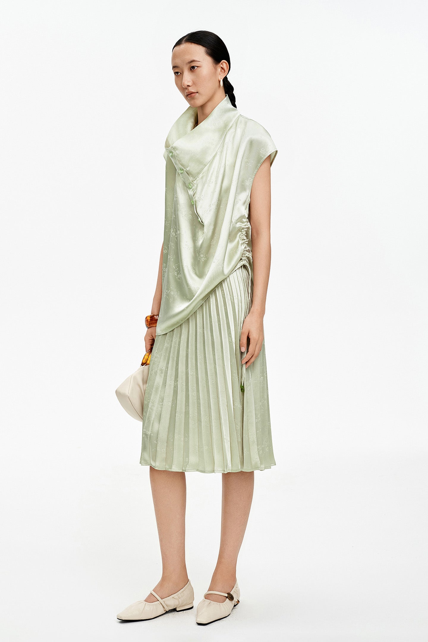 New Chinese Style Satin Top