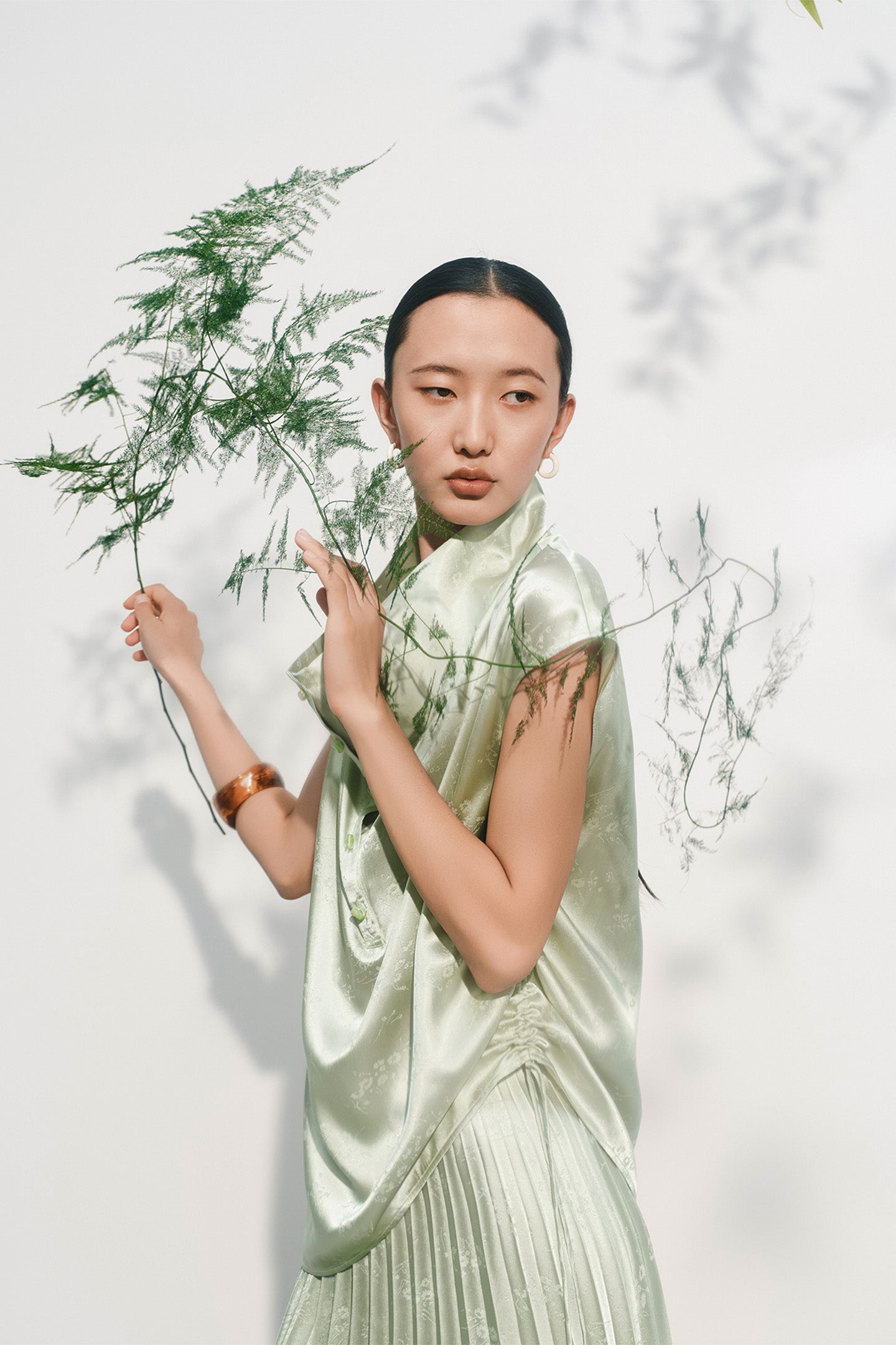 New Chinese Style Satin Top