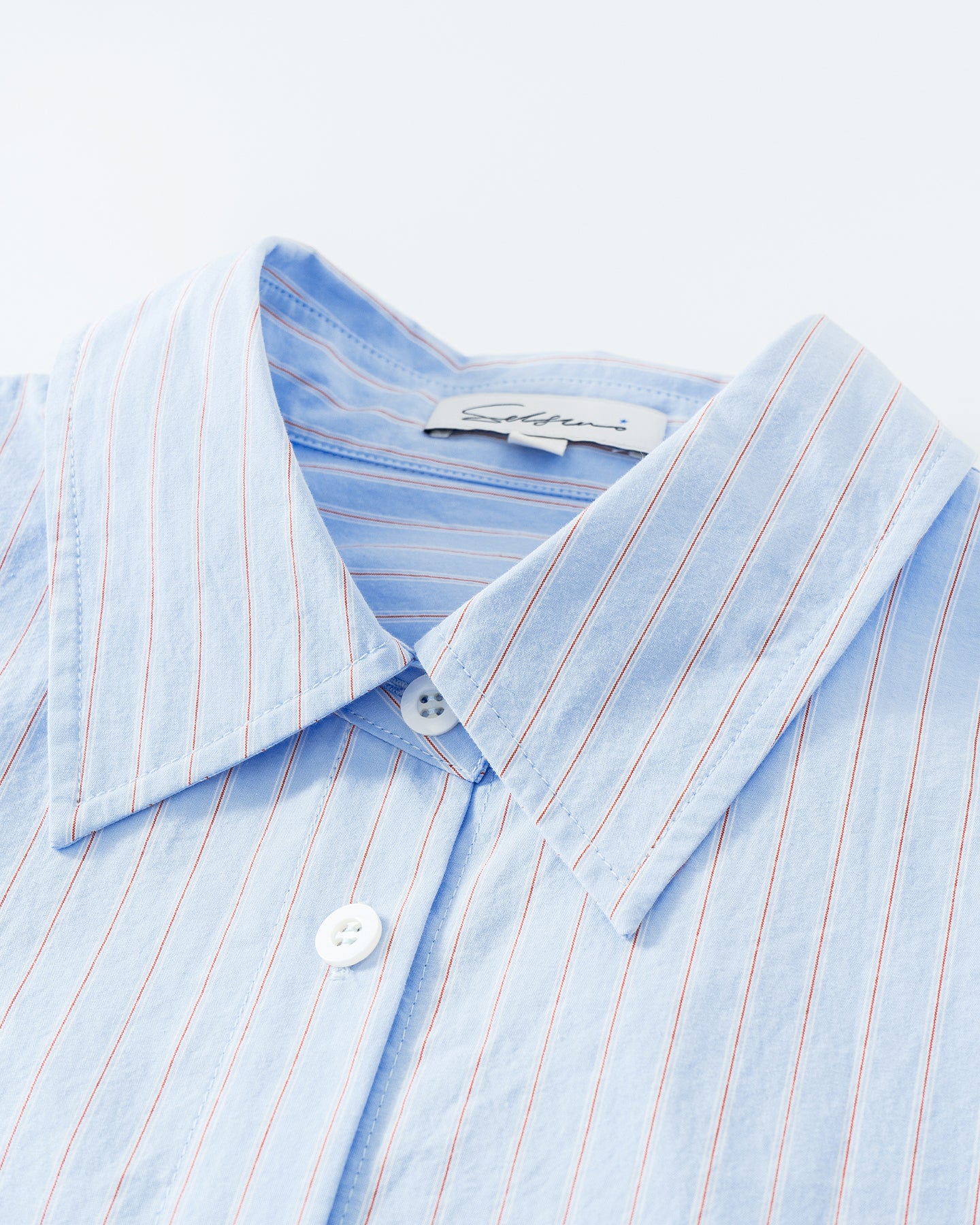 Pure Cotton Blue Striped Shirt