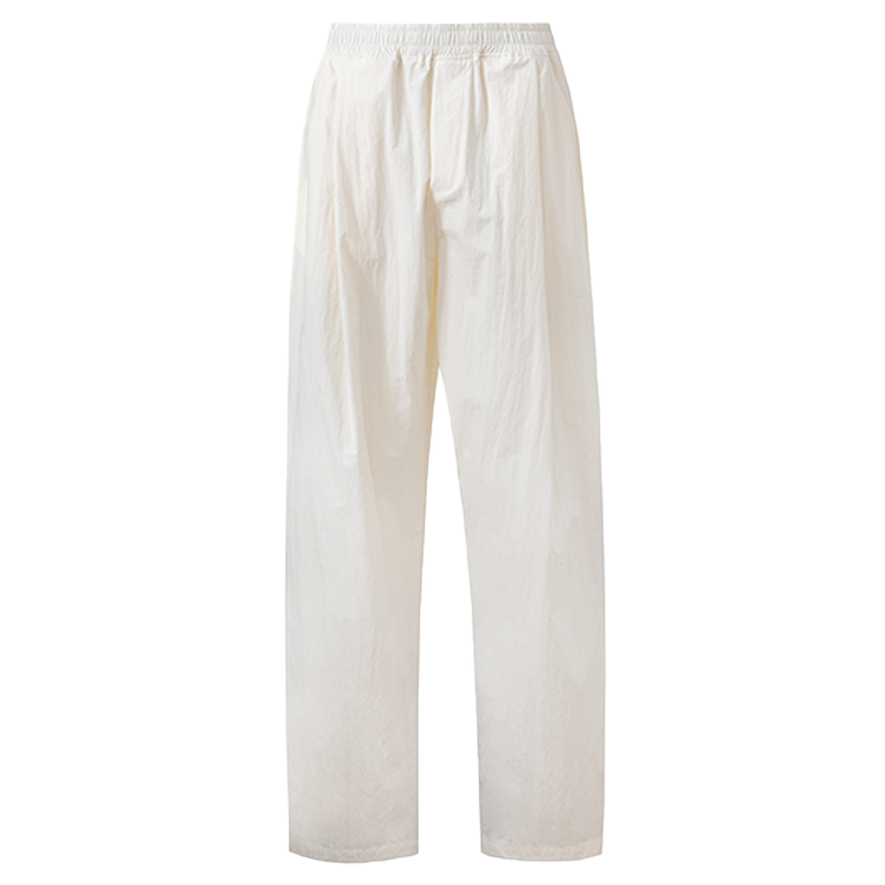 SELFWHO High-Density Cotton Brocade Solid Color Casual