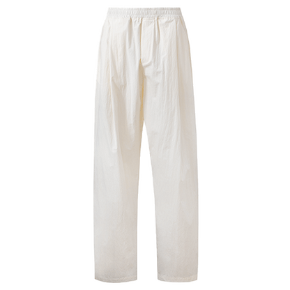 SELFWHO High-Density Cotton Brocade Solid Color Casual