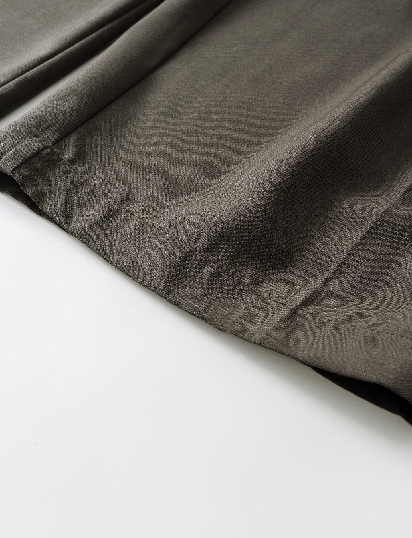 Merino wool blend drawstring casual pants