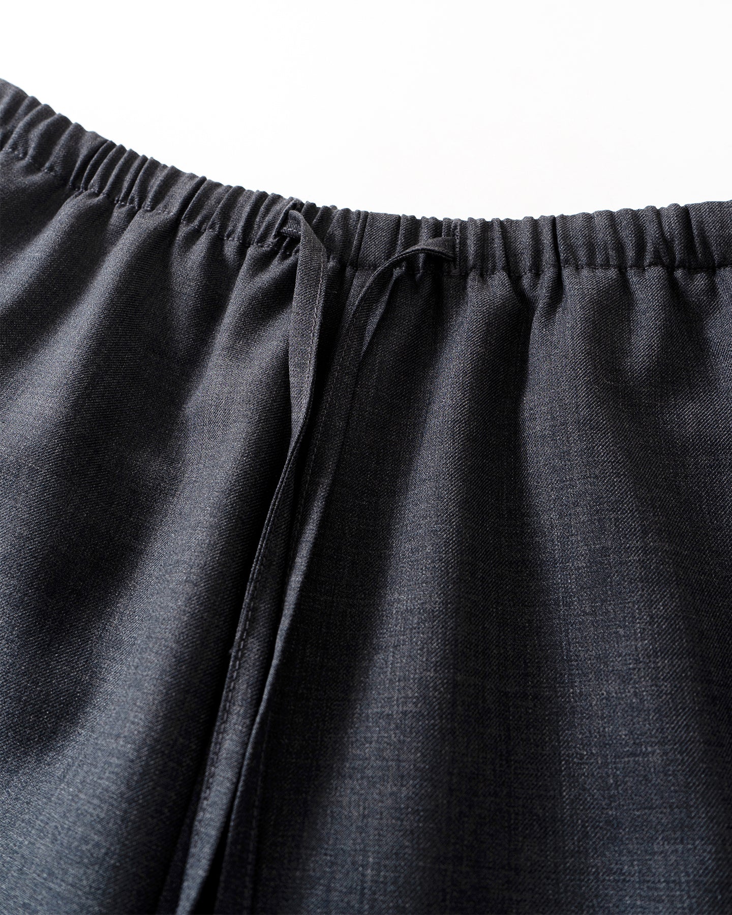 Sheep's Wool Blend Straight-Leg Casual Trousers