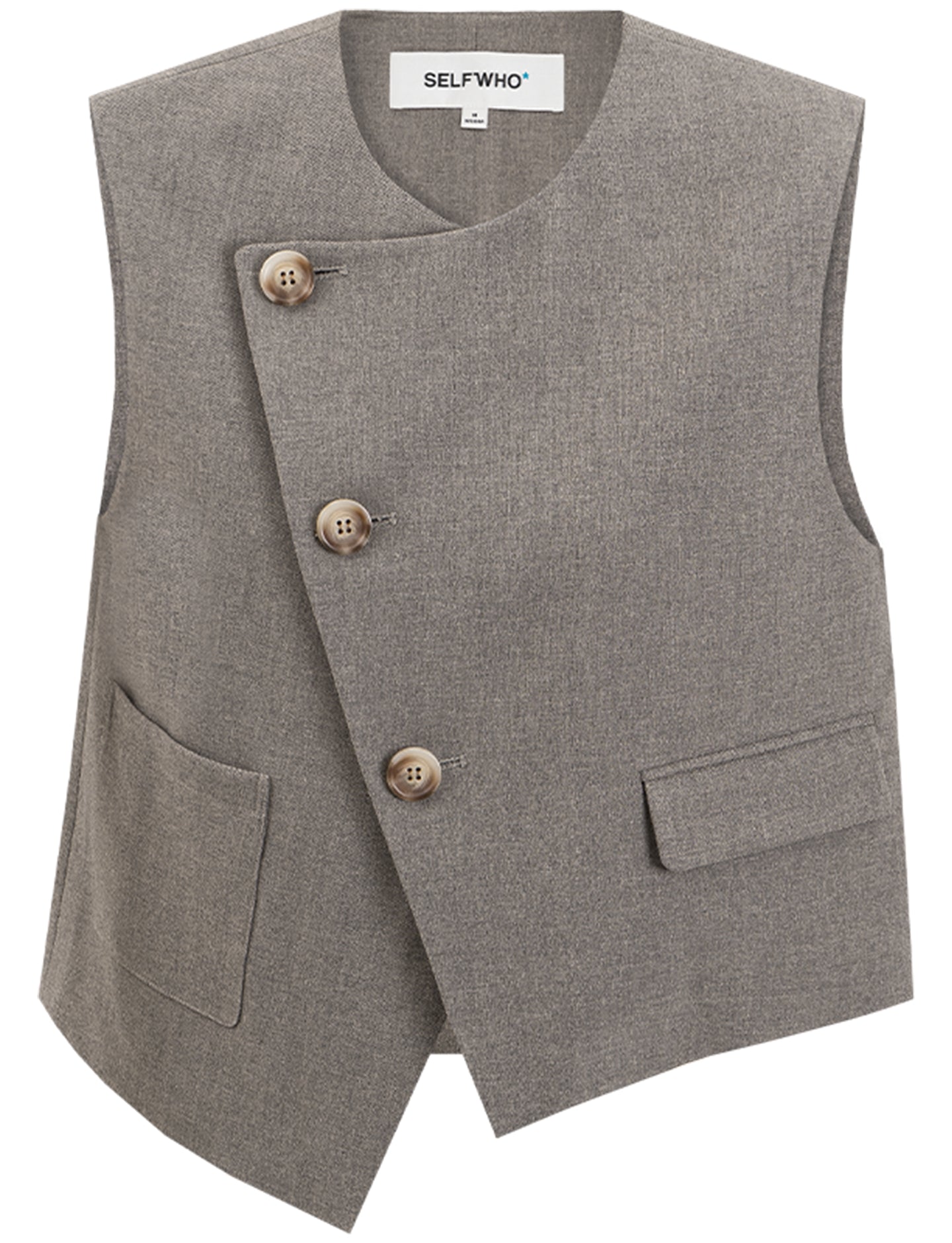 High Waist Casual Half-Length Pleated Skirt+Vest