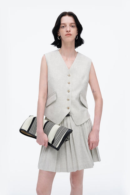 SELFWHO Classic V-Neck Suit Vest Jacket