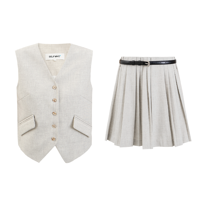 Classic V-Neck Suit Vest Jacket