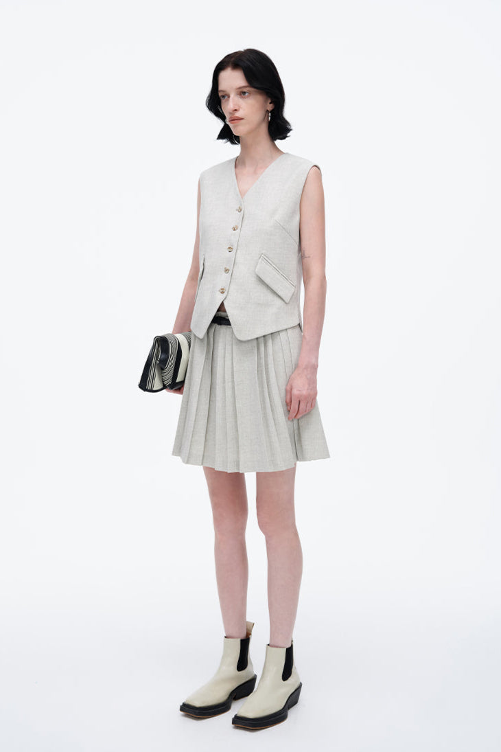 Classic V-Neck Suit Vest Jacket