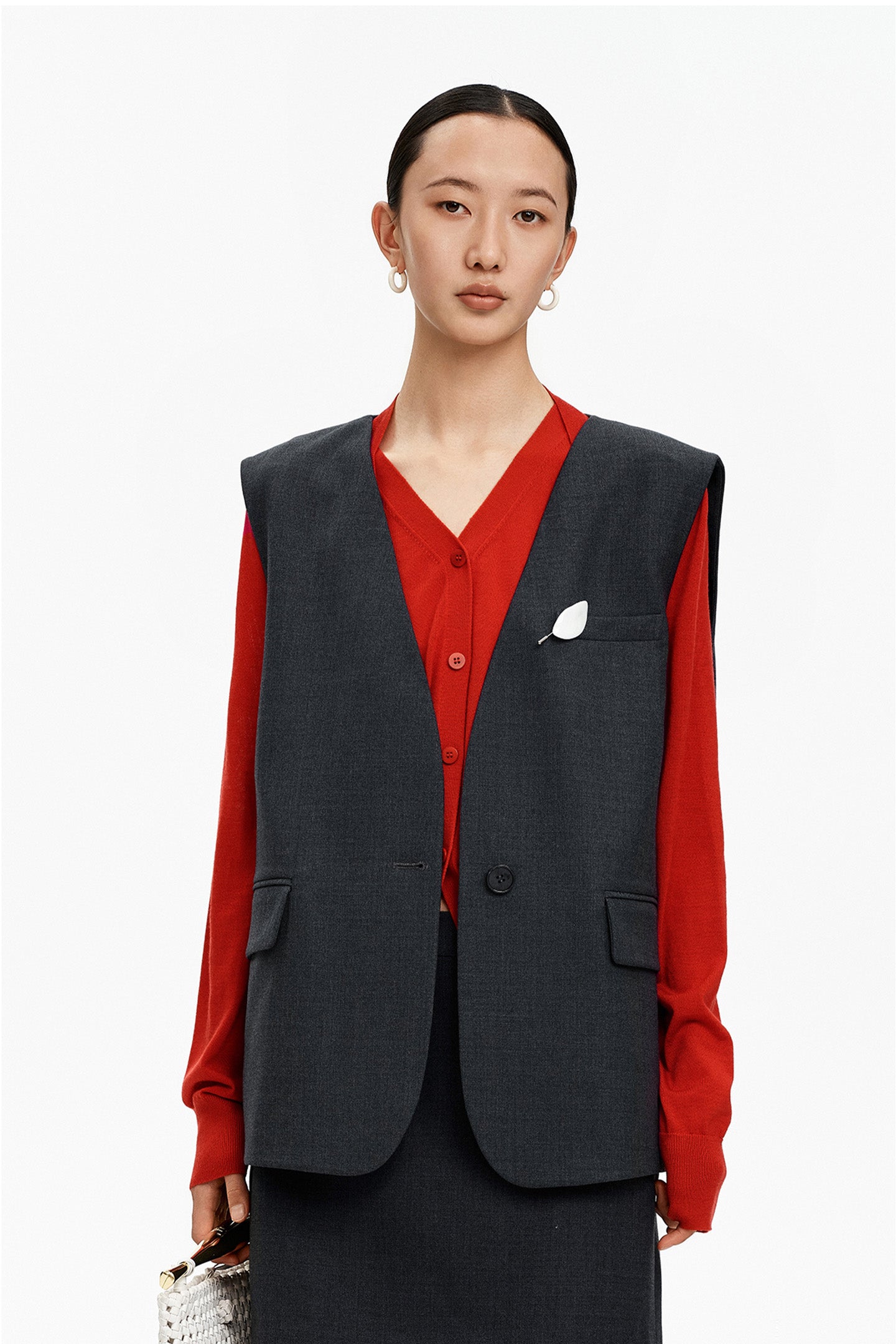 Classic V-Neck Sleeveless Vest