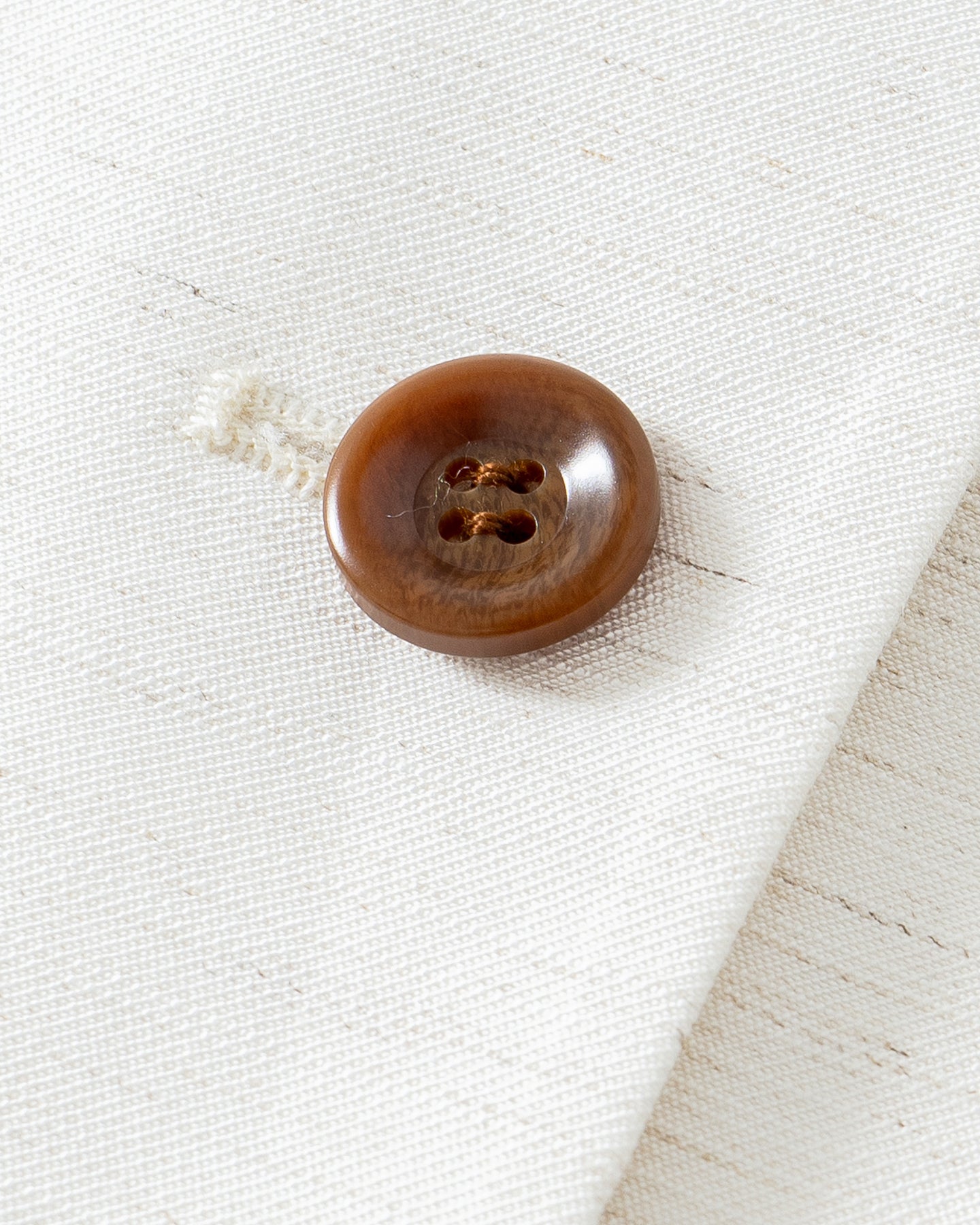 Linen-Blend Classic V-Neck Vest