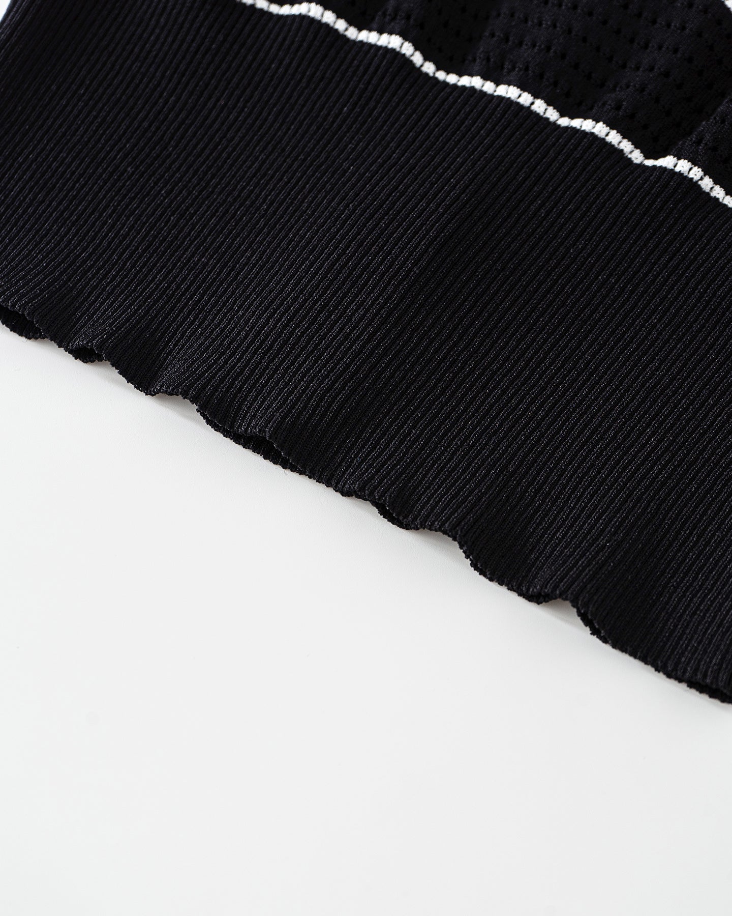Knitted Striped Waistcoat Vest