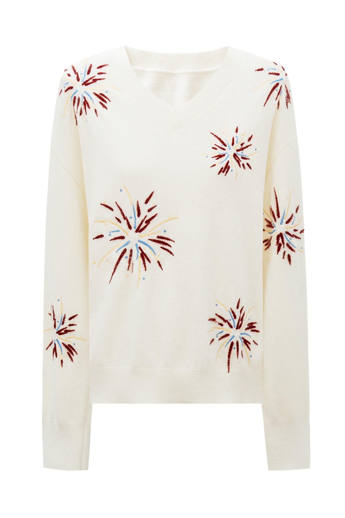Rabbit and wool blend knitted sweater