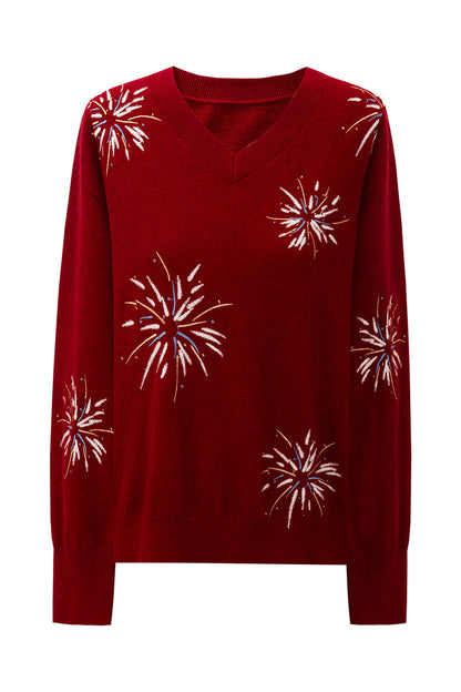 SELFWHO Rabbit and wool blend knitted sweater