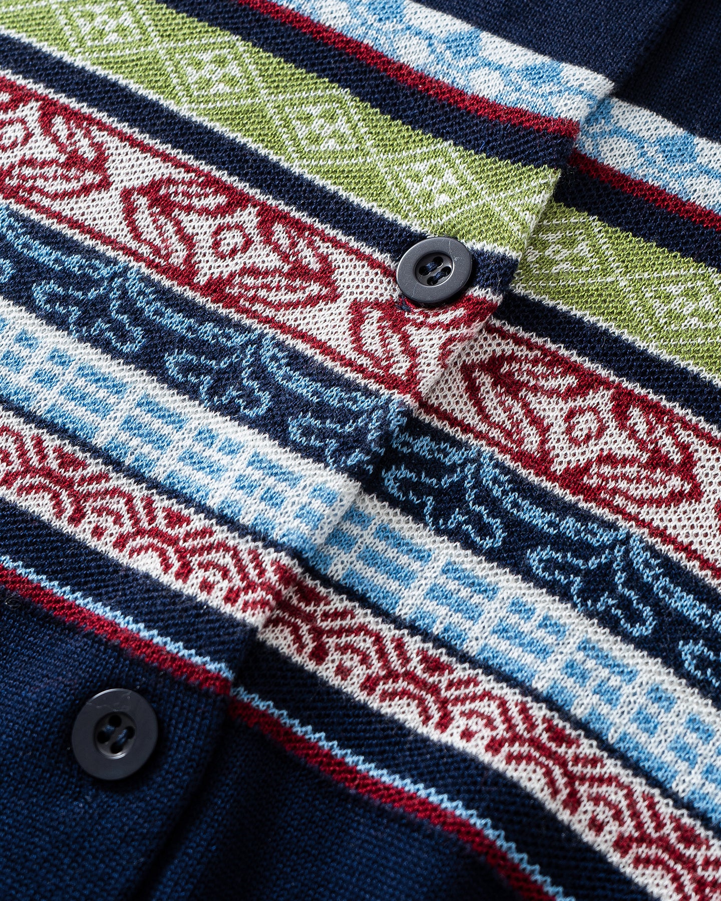Tencel and merino wool blend striped cardigan