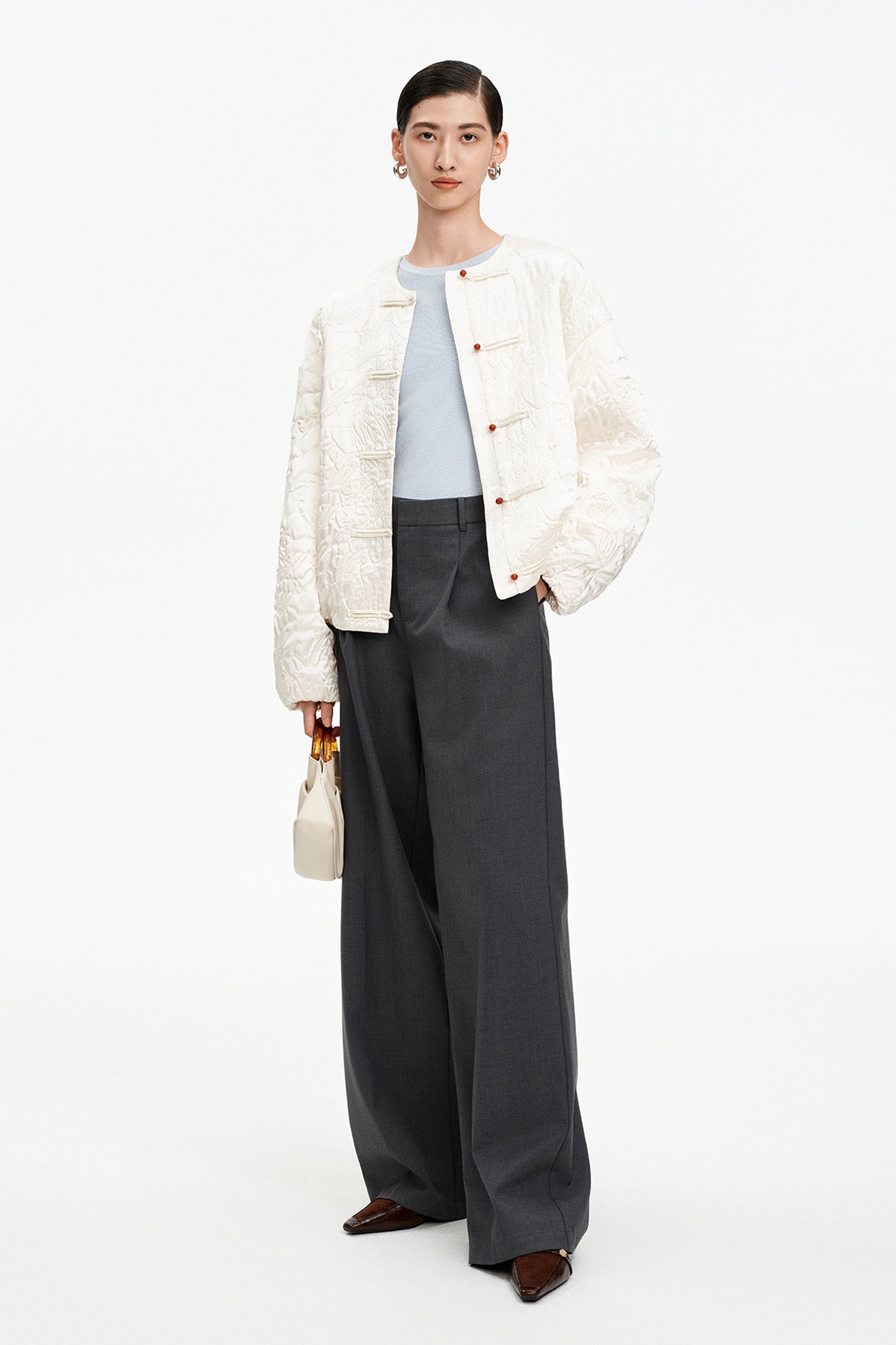 Cotton-Blend Knit Sweater