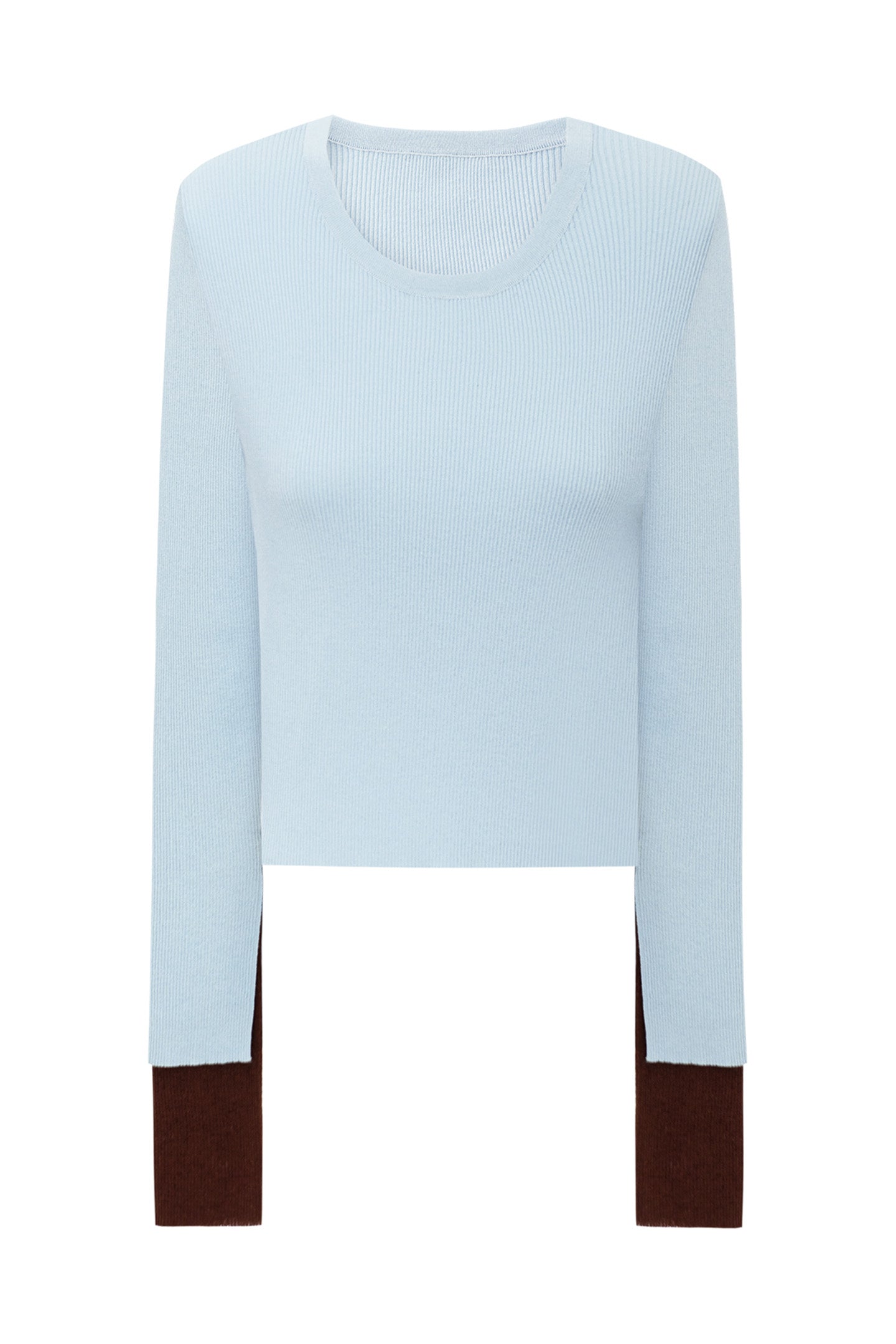 Cotton-Blend Knit Sweater