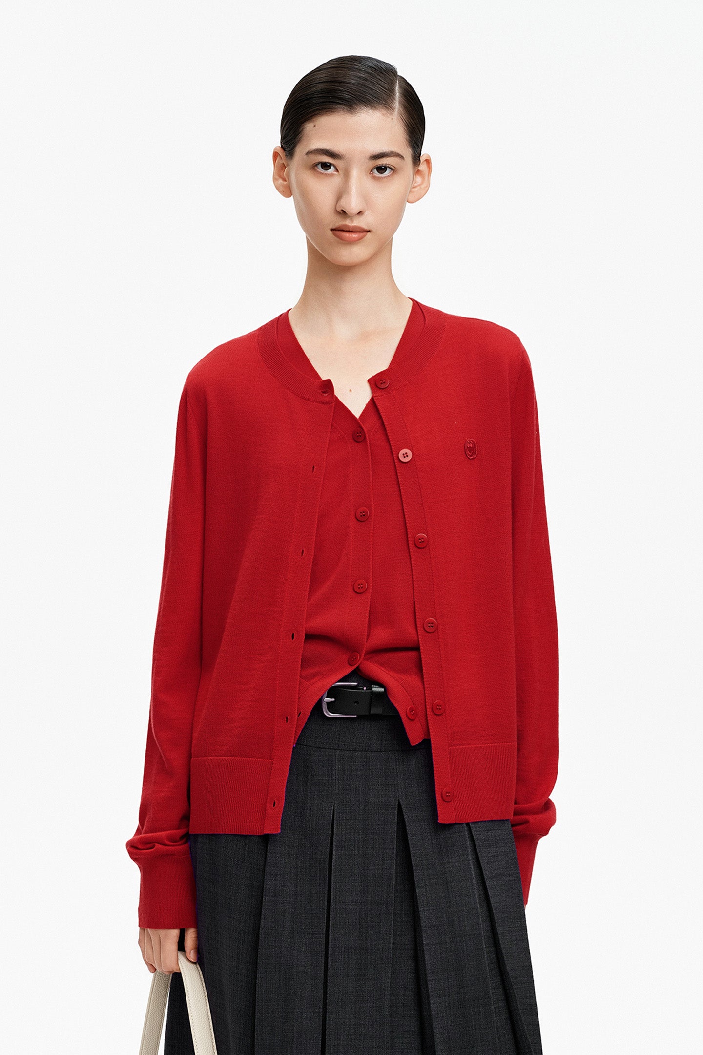 Merino Wool Knitted Cardigan
