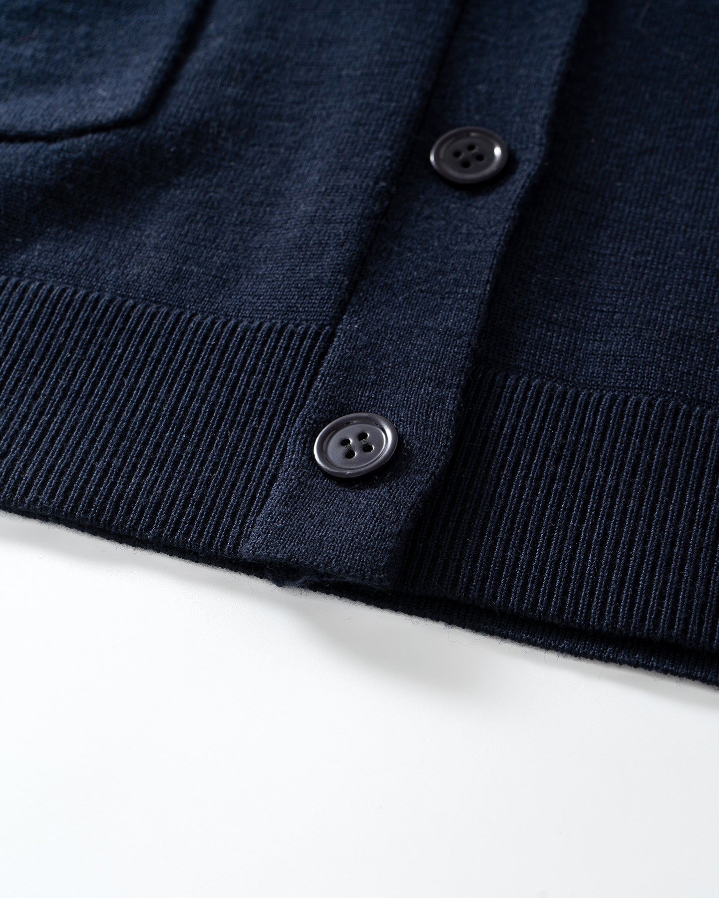 Navy Blue V-Neck Knit Sweater