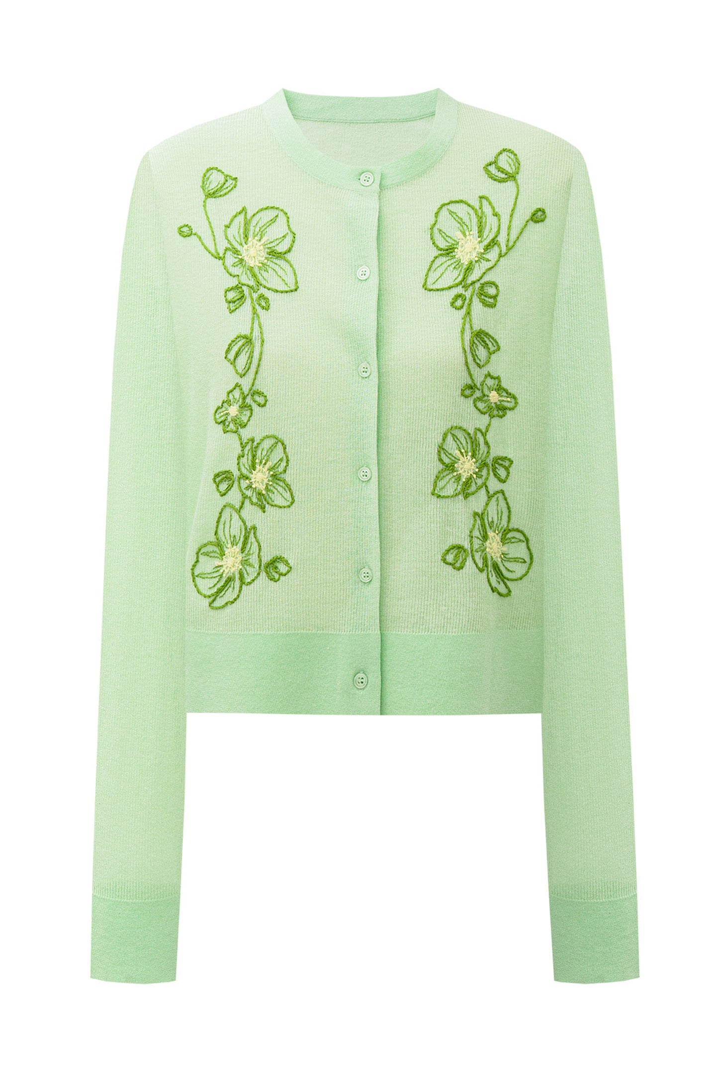Vintage Floral Knit Cardigan