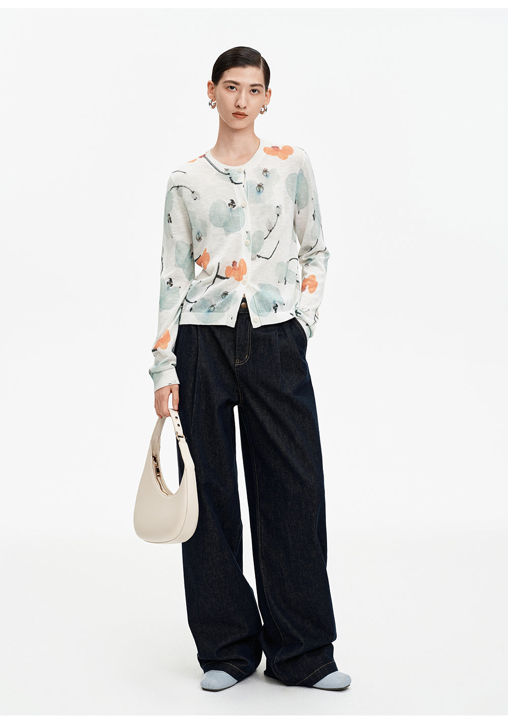 Cotton-Blend Vintage Washed Jeans