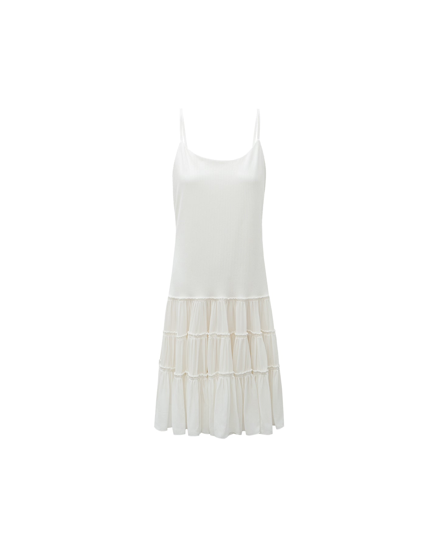 White Woven Patchwork Boat Neck Dress