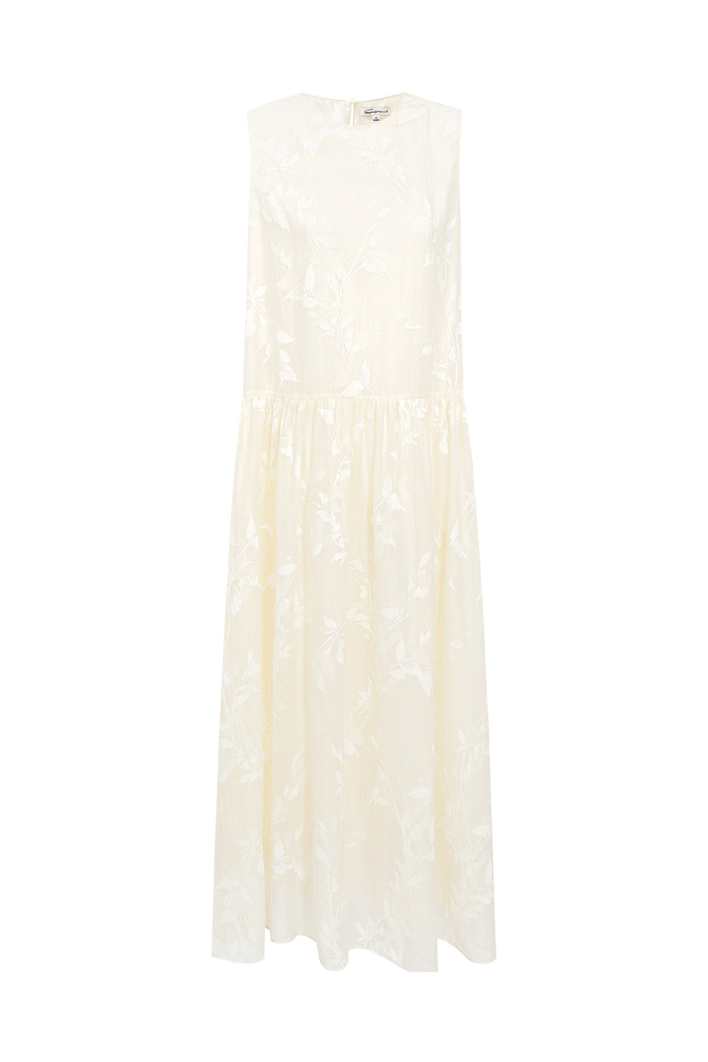 Chinese-Style Willow Branch Print Dress