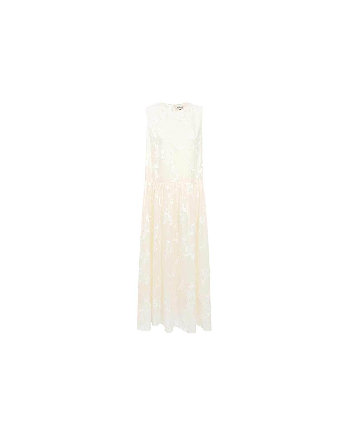 Chinese-Style Willow Branch Print Dress