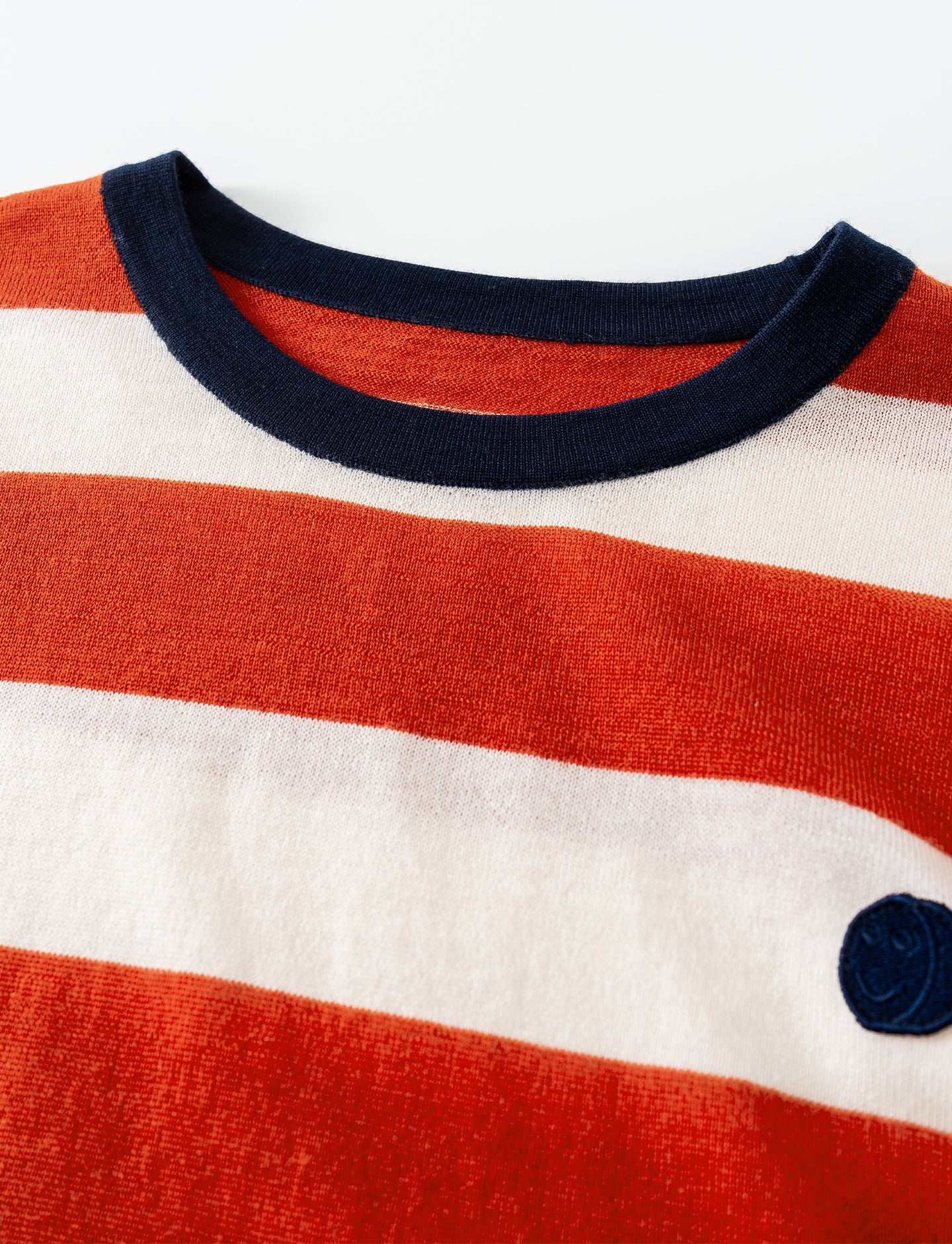 Sheep Wool Color Block Striped Long-Sleeve