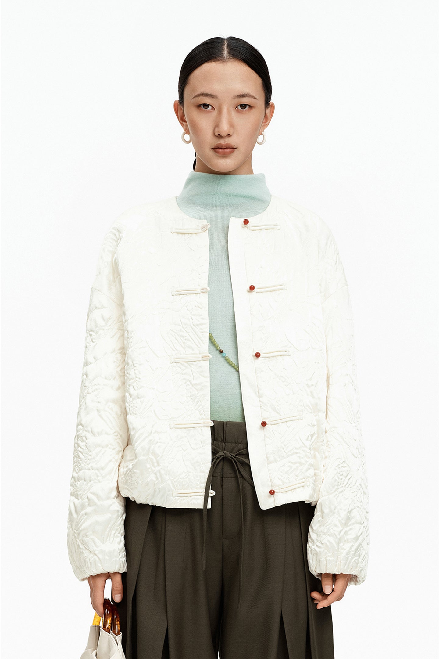 SELFWHO New Chinese Style Zodiac Horse Quilted Jacket