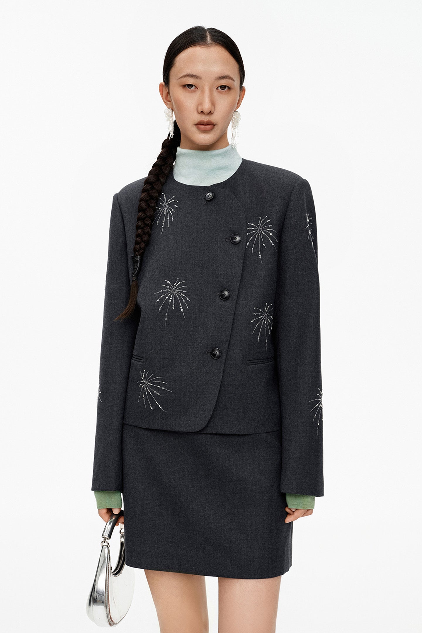 SELFWHO Beaded Short Jacket