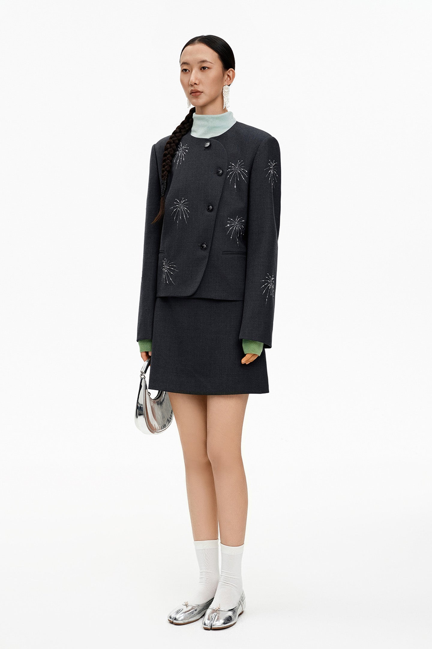 SELFWHO Beaded Short Jacket