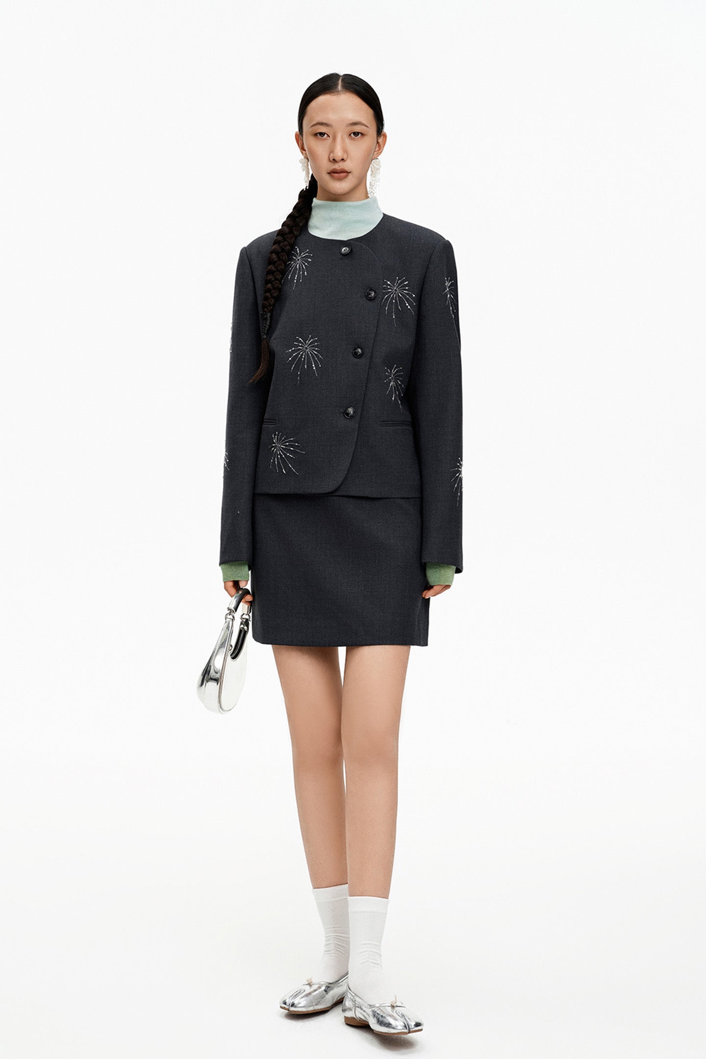 SELFWHO Beaded Short Jacket