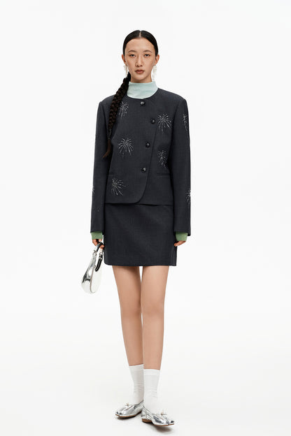 SELFWHO Beaded Short Jacket