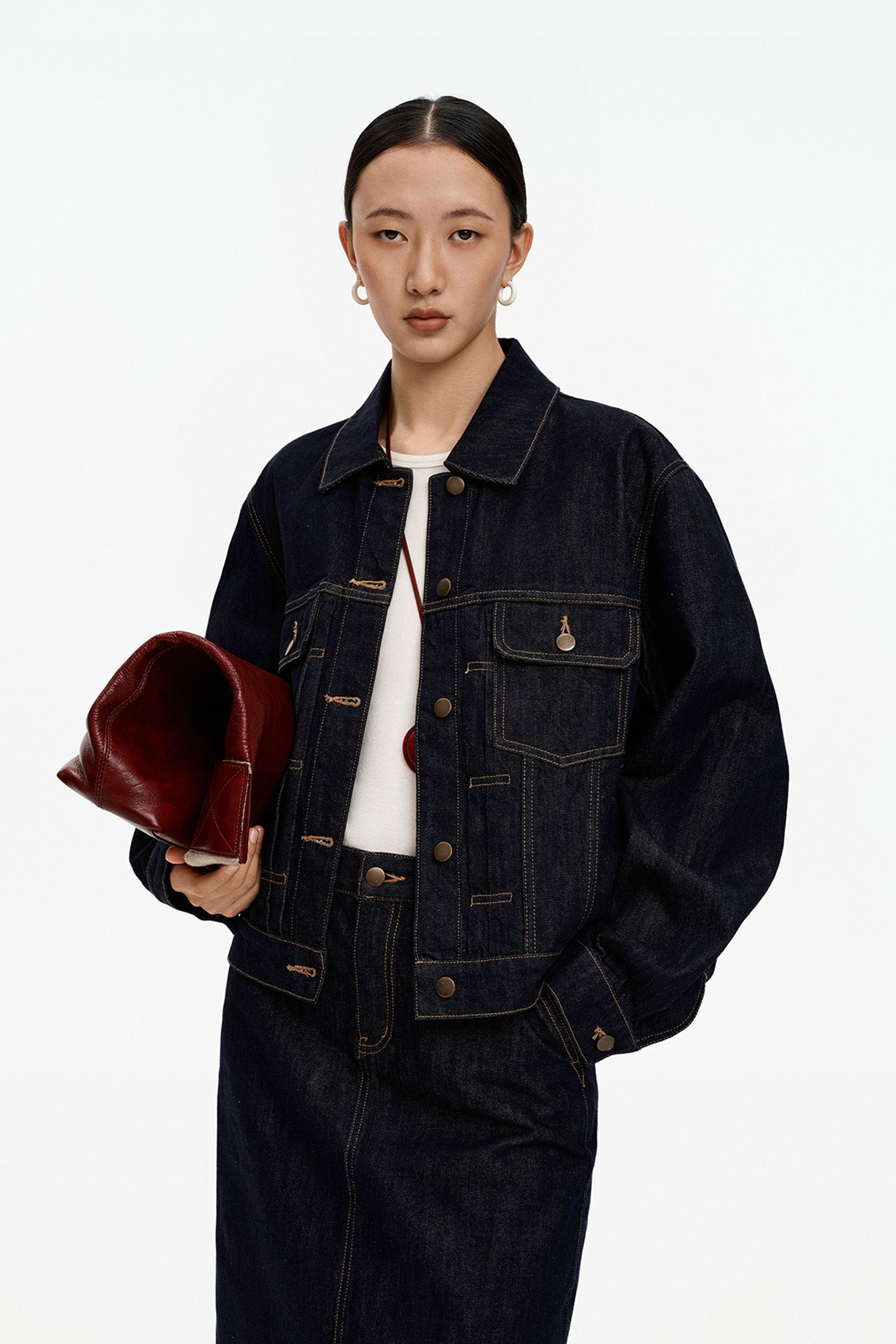 Cotton Blend Vintage Denim Jacket