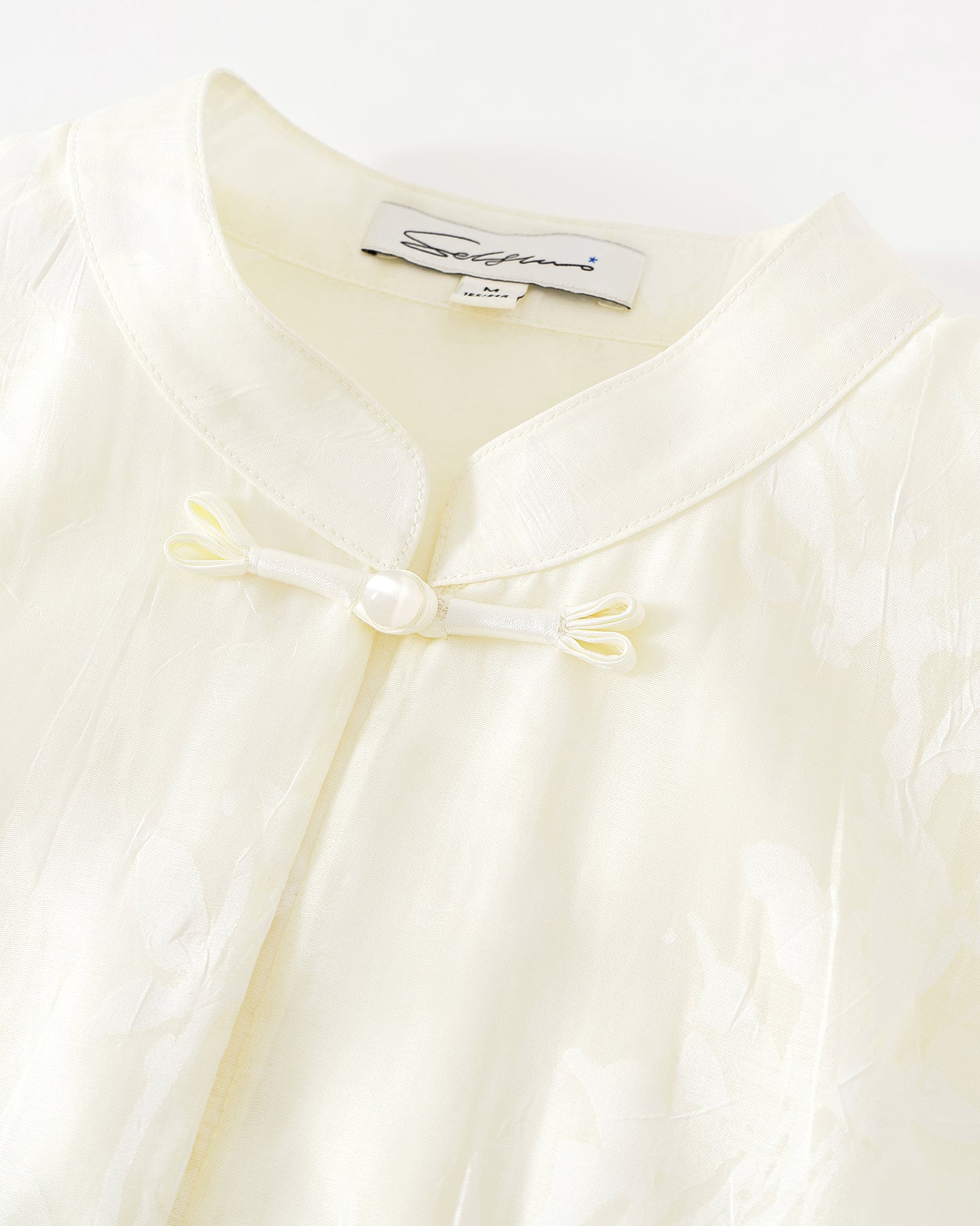 New Chinese-Style Shirt with Willow Branch Print