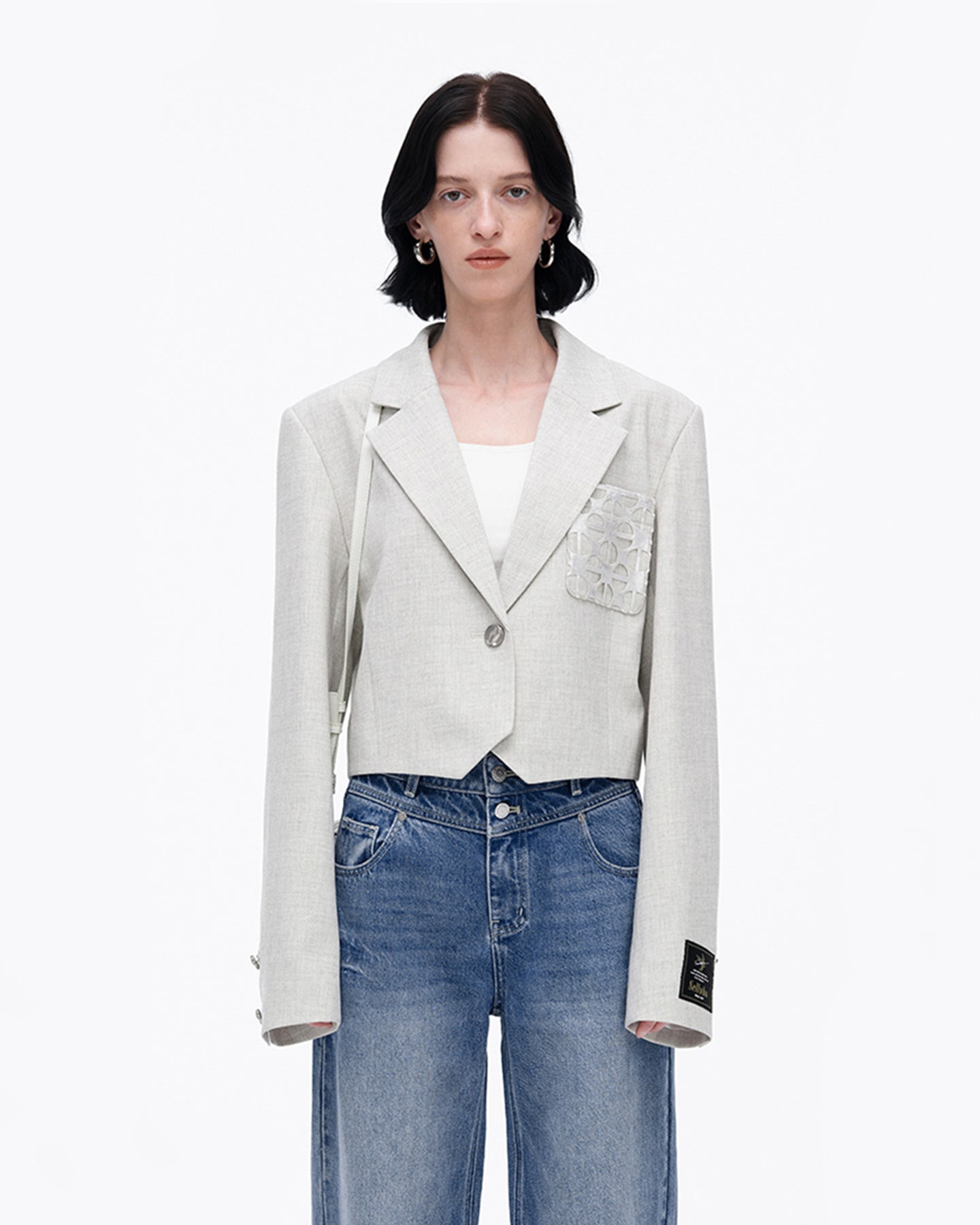 Classic Peak Lapel Suit Jacket