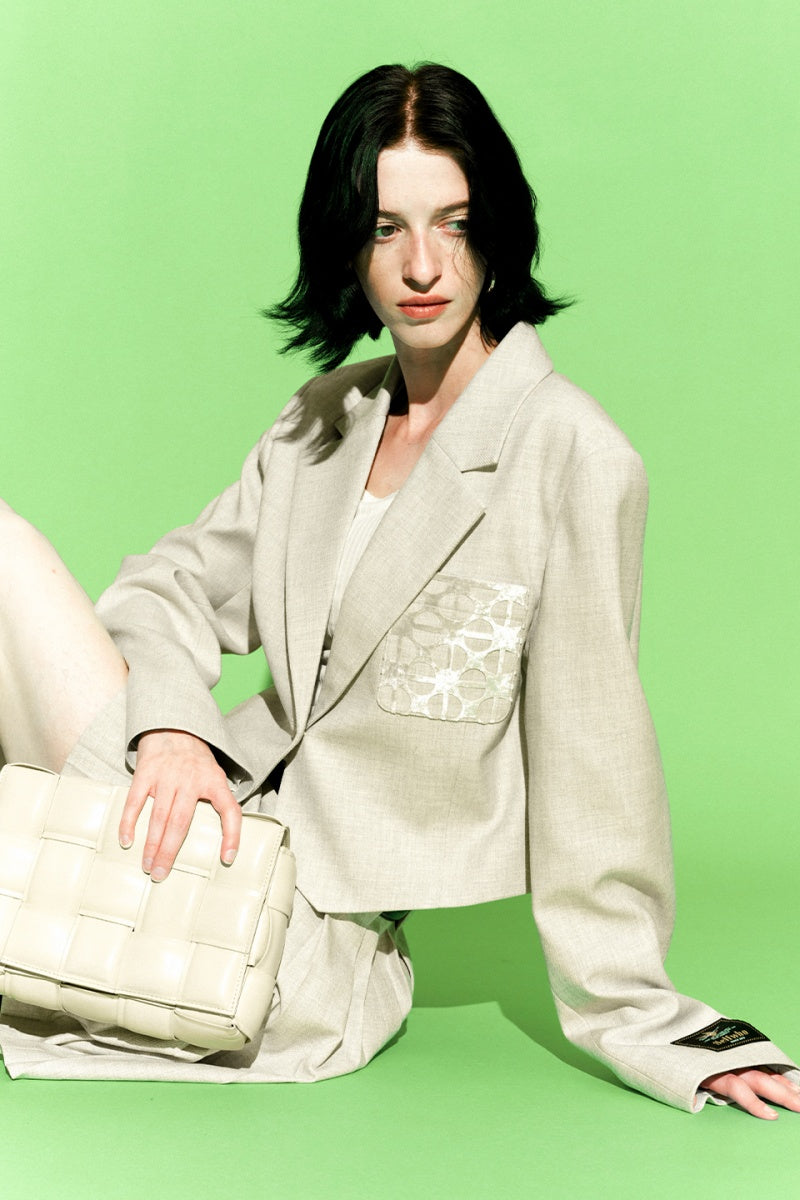 SELFWHO Classic Peak Lapel Suit Jacket