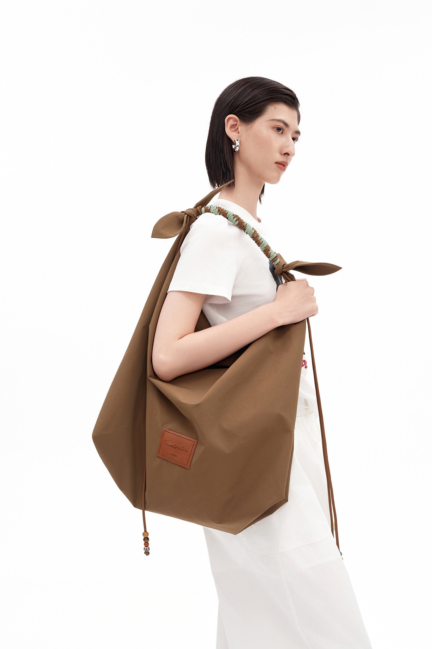 Two-Tone Braided Bag