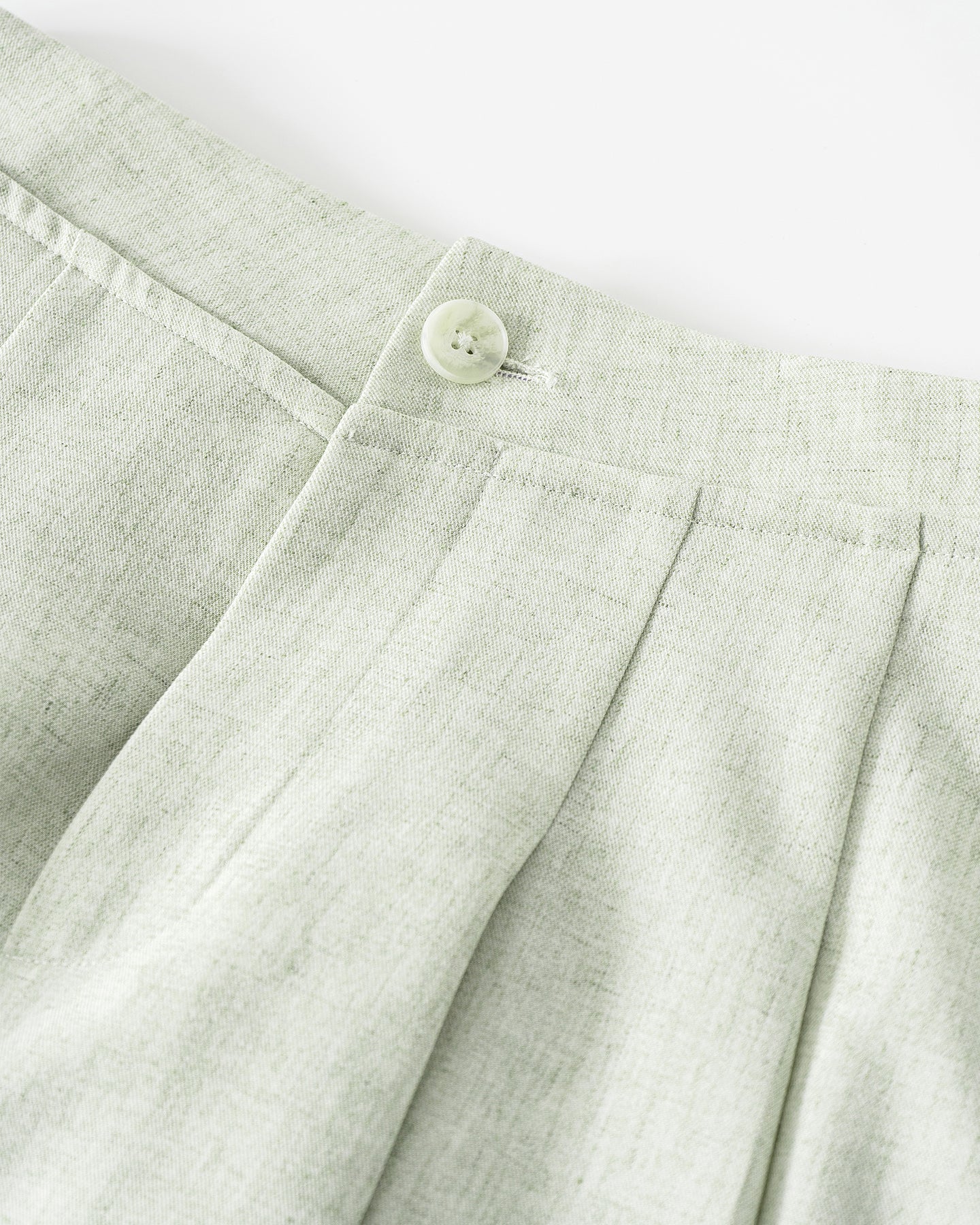 Loose Linen Blend Pleated Skirt